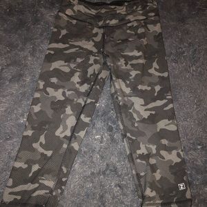 Camo Capri Workout Pants